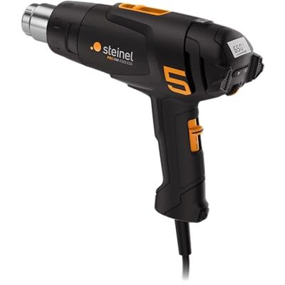 Steinel Pistola de aire caliente HM 2320 ESD, soplador de aire caliente de 2300 W, pantalla LCD, temperatura de 80 °C a 650 °C, modo ECO, cable de 3 m Steinel Pistola de aire caliente HM 2320 ESD, soplador de aire caliente de 2300 W, pantalla LCD, temperatura de 80 °C a 650 °C, modo ECO, cable de 3 m