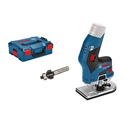 Bosch 12V System fresadora de cantos a batería GKF 12V-8 (incl. pinzas sujeción 8 mm, llave boca fija 17mm, fresas de cantos, 9,5x25,4mm, fresas p. redondear 3mm, L-BOXX, sin bat./carg.) Bosch 12V System fresadora de cantos a batería GKF 12V-8 (incl. pinzas sujeción 8 mm, llave boca fija 17mm, fresas de cantos, 9,5x25,4mm, fresas p. redondear 3mm, L-BOXX, sin bat./carg.)