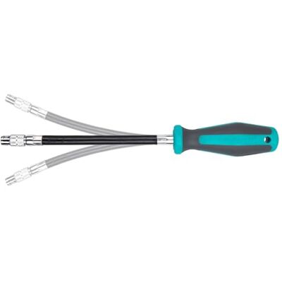 wolfcraft Atornillador manual con vástago flexible I I Para trabajos en puntos de difícil acceso wolfcraft Atornillador manual con vástago flexible I I Para trabajos en puntos de difícil acceso