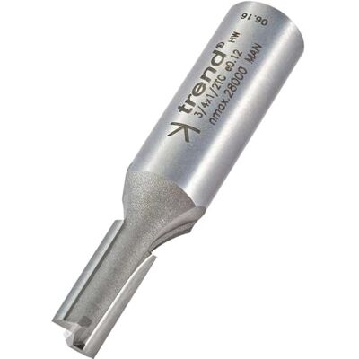 Trend Profesional Cortador de Fresadora Recto de Dos Flautas, Mango de 1/2 Pulgada, Diámetro de Corte de 8mm, metal duro (TCT), Trend Profesional Cortador de Fresadora Recto de Dos Flautas, Mango de 1/2 Pulgada, Diámetro de Corte de 8mm, metal duro (TCT),