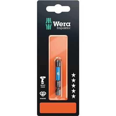 Wera Puntas SB, 6.0 x 50 mm Wera Puntas SB, 6.0 x 50 mm