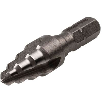 wolfcraft Broca escalonada HSS, Ø 4-10 mm, vástago hexagonal I I Para el taladrado y el desbarbado de metal y plástico de forma escalonada wolfcraft Broca escalonada HSS, Ø 4-10 mm, vástago hexagonal I I Para el taladrado y el desbarbado de metal y plástico de forma escalonada