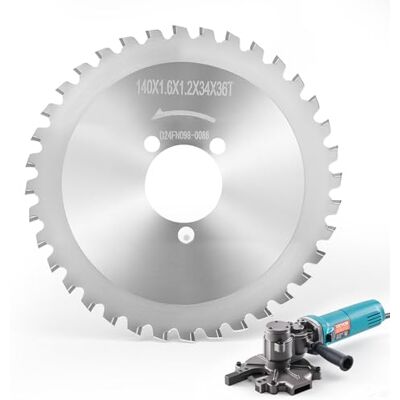 VEVOR Cuchilla de Repuesto para Cortadora Eléctrica de Varillas de Refuerzo, 36 Dientes, Acero Tratado Térmicamente de Alta Dureza, Orificio 34 mm, Punta de Aleación Cerámica, 140 x 140 x 1,9 mm VEVOR Cuchilla de Repuesto para Cortadora Eléctrica de Varillas de Refuerzo, 36 Dientes, Acero Tratado Térmicamente de Alta Dureza, Orificio 34 mm, Punta de Aleación Cerámica, 140 x 140 x 1,9 mm