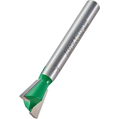 Trend CraftPro Cortador de Cola de Milano para Fresadora, Vástago de 1/4 Pulgada, Diámetro de Corte de 12.7mm, Ángulo de 104 Grados, Punta de metal duro (TCT), Trend CraftPro Cortador de Cola de Milano para Fresadora, Vástago de 1/4 Pulgada, Diámetro de Corte de 12.7mm, Ángulo de 104 Grados, Punta de metal duro (TCT),