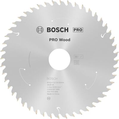 Bosch Professional Disco de sierra circular Standard for Wood (madera, 165 x 30 x 1,5 mm, 48 dientes, accesorio de sierra circular sin cable) Bosch Professional Disco de sierra circular Standard for Wood (madera, 165 x 30 x 1,5 mm, 48 dientes, accesorio de sierra circular sin cable)