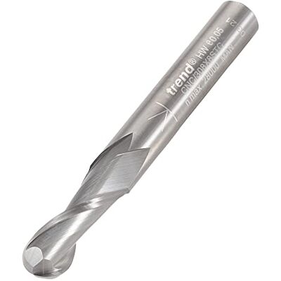 Trend CNC Fresa de Espiral Ascendente de Punta Redonda, Vástago de 8mm, Diámetro de Corte de 8mm y Longitud de Corte de 22mm, Metal Duro Sólido, Trend CNC Fresa de Espiral Ascendente de Punta Redonda, Vástago de 8mm, Diámetro de Corte de 8mm y Longitud de Corte de 22mm, Metal Duro Sólido,