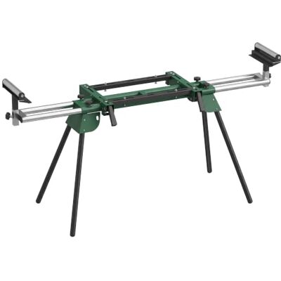 HOMCOM Soporte de Sierra Ingletadora Plegable 2 Rodillos de Apoyo Banco de Trabajo Extensible con Altura y Ancho Ajustable, Estructura Metálica Reforzada, Sistema Fijación Carga 200 kg HOMCOM Soporte de Sierra Ingletadora Plegable 2 Rodillos de Apoyo Banco de Trabajo Extensible con Altura y Ancho Ajustable, Estructura Metálica Reforzada, Sistema Fijación Carga 200 kg
