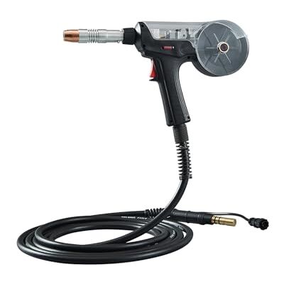 VEVOR Pistola de Carrete de 200 A con Cable de 20 Pies, Compatible con Soldadores Hobart IronMan 240 Mig, Adecuada para Alambres de Soldadura de Núcleo Fundente/Sólidos/Aluminio, 430 x 380 x 70 mm VEVOR Pistola de Carrete de 200 A con Cable de 20 Pies, Compatible con Soldadores Hobart IronMan 240 Mig, Adecuada para Alambres de Soldadura de Núcleo Fundente/Sólidos/Aluminio, 430 x 380 x 70 mm
