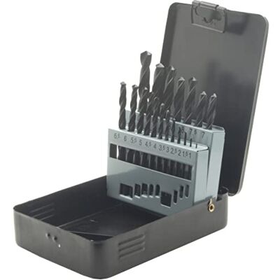 KRINO Serie 19 Brocas helicoidales en HSS - Metal, Hierro, Acero KRINO Serie 19 Brocas helicoidales en HSS - Metal, Hierro, Acero