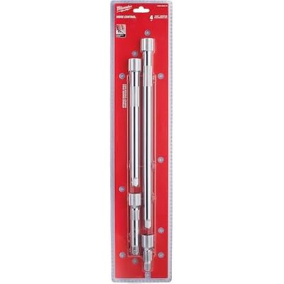 Milwaukee Juego de 4 extensiones de 1/2 Milwaukee Juego de 4 extensiones de 1/2