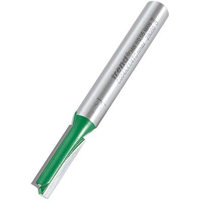 Trend CraftPro Cortador de Fresadora Recto de Doble Filo, Vástago de 1/4 Pulgada, Diámetro de Corte de 5.5mm y Longitud de Corte de 19mm, metal duro (TCT), Trend CraftPro Cortador de Fresadora Recto de Doble Filo, Vástago de 1/4 Pulgada, Diámetro de Corte de 5.5mm y Longitud de Corte de 19mm, metal duro (TCT),