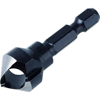 wolfcraft Avellanador desbarbador, Ø 16 mm, vástago hexagonal I I Para desbarbar y avellanar agujeros taladrados en madera, metal no férreo y plástico wolfcraft Avellanador desbarbador, Ø 16 mm, vástago hexagonal I I Para desbarbar y avellanar agujeros taladrados en madera, metal no férreo y plástico