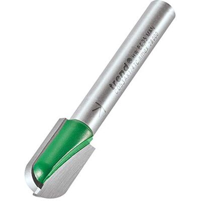 Trend CraftPro Fresa para Router Cavetto, Vástago de 1/4 Pulgada, Radio de 5mm y Diámetro de Corte de 18mm, metal duro (TCT), Trend CraftPro Fresa para Router Cavetto, Vástago de 1/4 Pulgada, Radio de 5mm y Diámetro de Corte de 18mm, metal duro (TCT),
