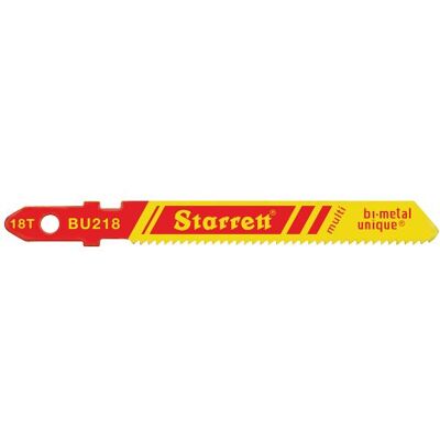 Starrett bu218 – 2 hojas para sierra único unificado vástago Multi Propósito – Plantilla de hoja de sierra de corte de madera y metal, Regular diente, 0,040 "de grosor, 18 tpi, 3" x 3/8 "x (Pack de 2) Starrett bu218 – 2 hojas para sierra único unificado vástago Multi Propósito – Plantilla de hoja de sierra de corte de madera y metal, Regular diente, 0,040 "de grosor, 18 tpi, 3" x 3/8 "x (Pack de 2)