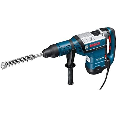 Bosch martillo perforador GBH 8-45 DV (potencia 1500 W, Ø perforación en hormigón: 12-45 mm, energía de impacto máx.: 12,5 J, SDS max, incl. tubo de grasa, empuñadura auxiliar, maletín) Bosch martillo perforador GBH 8-45 DV (potencia 1500 W, Ø perforación en hormigón: 12-45 mm, energía de impacto máx.: 12,5 J, SDS max, incl. tubo de grasa, empuñadura auxiliar, maletín)