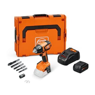 Fein Impacto-tapping-top Set Llave de impacto ASCD18-300W2 AS 18V, Hasta máx.290 Nm con motor sin escobillas y ajuste del par en 6 niveles. Atornillados métricos hasta M18 1 batería 18V 5Ah y cargador Fein Impacto-tapping-top Set Llave de impacto ASCD18-300W2 AS 18V, Hasta máx.290 Nm con motor sin escobillas y ajuste del par en 6 niveles. Atornillados métricos hasta M18 1 batería 18V 5Ah y cargador