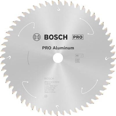 Bosch Professional Disco de sierra circular Standard for Aluminium (aluminio, 184 x 16 x 2 mm, 56 dientes, accesorio de sierra circular sin cables) Bosch Professional Disco de sierra circular Standard for Aluminium (aluminio, 184 x 16 x 2 mm, 56 dientes, accesorio de sierra circular sin cables)