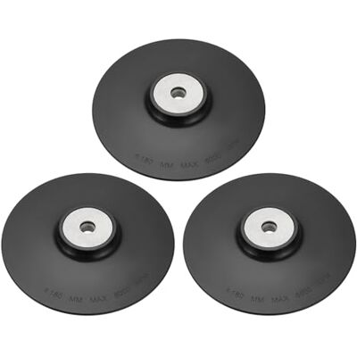 SG Store 3 almohadillas de plástico para amoladora angular de 180 mm de diámetro, compatibles con lijadora de disco de rosca interna M14, SG Store 3 almohadillas de plástico para amoladora angular de 180 mm de diámetro, compatibles con lijadora de disco de rosca interna M14,