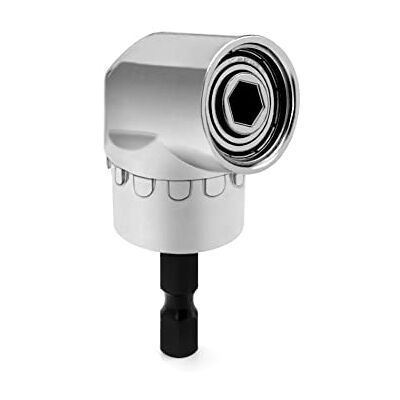 QWORK ® 105 Grado Taladro de Ángulo Recto, 1/4 de Pulgada de 6 mm Hexagonal Broca de Destornillador de Socket Adaptador de Portabrocas QWORK ® 105 Grado Taladro de Ángulo Recto, 1/4 de Pulgada de 6 mm Hexagonal Broca de Destornillador de Socket Adaptador de Portabrocas