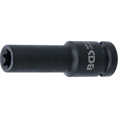 BGS Llave de vaso de impacto E-Torx, larga entrada 12,5 mm (1/2") E14 BGS Llave de vaso de impacto E-Torx, larga entrada 12,5 mm (1/2") E14
