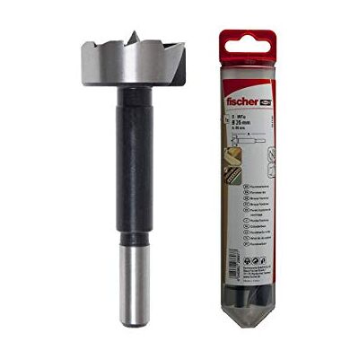 fischer Broca Forstner D-WFO de 35 mm con punta de centrado, ideal para agujeros profundos en maderas blandas, maderas duras y vigas fischer Broca Forstner D-WFO de 35 mm con punta de centrado, ideal para agujeros profundos en maderas blandas, maderas duras y vigas