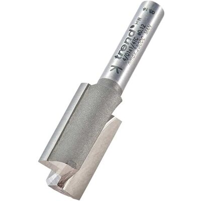 Trend Cortador profesional recto de dos flautas, vástago de 1/4 pulgadas, diámetro de corte de 14 mm, punta de carburo de tungsteno, Trend Cortador profesional recto de dos flautas, vástago de 1/4 pulgadas, diámetro de corte de 14 mm, punta de carburo de tungsteno,