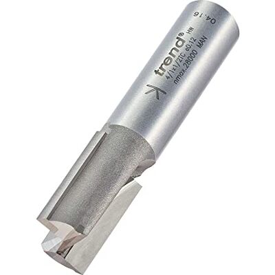 Trend Cortador fresadora 2 flautas TCT 1/2 pulg 15x25mm madera Cortador TCT de 2 filos para madera blanda y dura: vástago 1/2\", Ø15 mm, corte 25 mm, Trend Cortador fresadora 2 flautas TCT 1/2 pulg 15x25mm madera Cortador TCT de 2 filos para madera blanda y dura: vástago 1/2\", Ø15 mm, corte 25 mm,