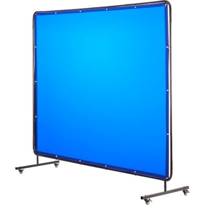 VEVOR Cortina de Soldadura, 1740 x 2340 mm, Pantalla de Soldadura de Vinilo Ignífugo con Ruedas Giratorias Bloqueables y 6 Niveles de Protección UV para Lugares de Trabajo al Aire Libre, Azul VEVOR Cortina de Soldadura, 1740 x 2340 mm, Pantalla de Soldadura de Vinilo Ignífugo con Ruedas Giratorias Bloqueables y 6 Niveles de Protección UV para Lugares de Trabajo al Aire Libre, Azul
