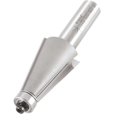 Trend Profesional Cortador de Bisel, 80 Grados, Mango de 1/2 Pulgada, Diámetro de Corte de 26mm y Longitud de Corte de 35mm, Dos Rodamientos, metal duro (TCT), Trend Profesional Cortador de Bisel, 80 Grados, Mango de 1/2 Pulgada, Diámetro de Corte de 26mm y Longitud de Corte de 35mm, Dos Rodamientos, metal duro (TCT),