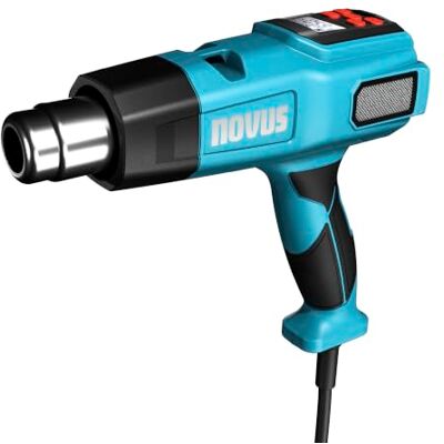 Novus Tools Pistola de calor H-550, 50 – 650 °C continua, calefacción de Soplador de aire caliente profesional con ajuste individual de volumen de aire/temperatura, pantalla LCD, agarre suave Novus Tools Pistola de calor H-550, 50 – 650 °C continua, calefacción de Soplador de aire caliente profesional con ajuste individual de volumen de aire/temperatura, pantalla LCD, agarre suave
