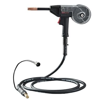 VEVOR Pistola de Carrete 200 A con Cable, Compatible con Soldadores W Weldpro MlG200GDsv200 y MIG155GD, Adecuada para Alambres de Soldadura Aluminio/Sólidos/Con Núcleo de Fundente, 430 x 390 x 90 mm VEVOR Pistola de Carrete 200 A con Cable, Compatible con Soldadores W Weldpro MlG200GDsv200 y MIG155GD, Adecuada para Alambres de Soldadura Aluminio/Sólidos/Con Núcleo de Fundente, 430 x 390 x 90 mm