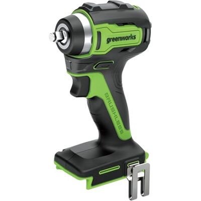 Greenworks Llave de Impacto sin Cable 24V con Motor sin Escobillas, 200 Nm de Par, 0-2400 rpm, Cuadradillo 1/2" (1,27 cm), Sin Batería ni Cargador – Greenworks Llave de Impacto sin Cable 24V con Motor sin Escobillas, 200 Nm de Par, 0-2400 rpm, Cuadradillo 1/2" (1,27 cm), Sin Batería ni Cargador –