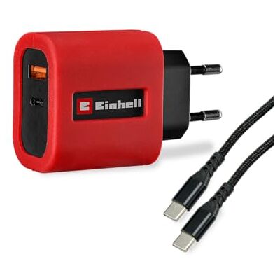 Einhell Original cargador rápido USB (65 W, adaptador de red con USB-C+USB-A, incl. cable USB-C, fuente de alimentación de equipos, accesorios para estación de energía con batería TE-ES 18/150/1 Li-C) Einhell Original cargador rápido USB (65 W, adaptador de red con USB-C+USB-A, incl. cable USB-C, fuente de alimentación de equipos, accesorios para estación de energía con batería TE-ES 18/150/1 Li-C)