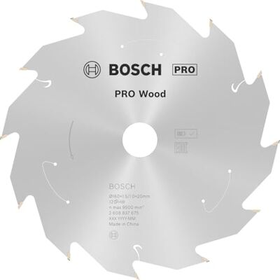 Bosch 160X1.5/1X20 T12 hoja de sierra circular - Hoja de sierra circular Bosch 160X1.5/1X20 T12 hoja de sierra circular - Hoja de sierra circular