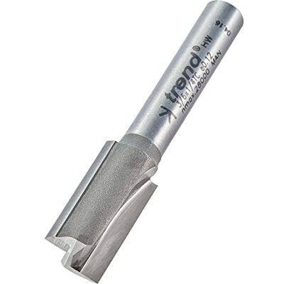 Trend Profesional Cortador Recto de Dos Flautas para Fresadora, Vástago de 1/4 Pulgada, Diámetro de Corte de 10mm, Longitud de Corte de 19mm, metal duro (TCT), Trend Profesional Cortador Recto de Dos Flautas para Fresadora, Vástago de 1/4 Pulgada, Diámetro de Corte de 10mm, Longitud de Corte de 19mm, metal duro (TCT),
