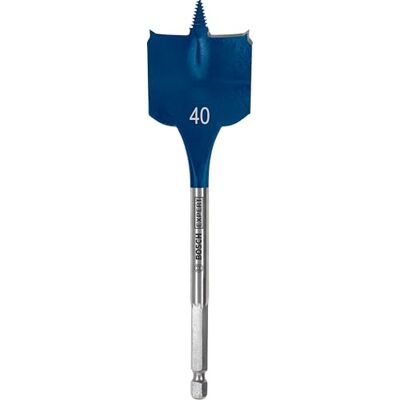 Bosch Professional 1x Brocas fresadoras planas Expert SelfCut Speed (para Madera blanda, Aglomerado, Ø 40,00 mm, Longitud 152 mm, accesorios Taladro de impacto rotativo) Bosch Professional 1x Brocas fresadoras planas Expert SelfCut Speed (para Madera blanda, Aglomerado, Ø 40,00 mm, Longitud 152 mm, accesorios Taladro de impacto rotativo)