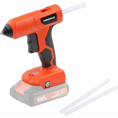 POWERPLUS Pistola de pegamento caliente – Pistola de pegamento caliente 20 V – no incluye batería y cargador – 3 Acc. POWERPLUS Pistola de pegamento caliente – Pistola de pegamento caliente 20 V – no incluye batería y cargador – 3 Acc.