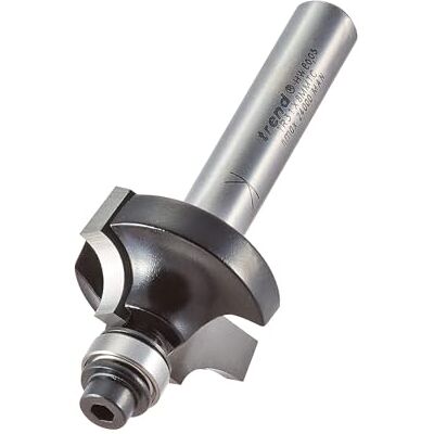 Trend Fresa de Ranurar Ovolo Profesional con Guía, Radio de 6,35 mm, Revestimiento de PTFE, Trend Fresa de Ranurar Ovolo Profesional con Guía, Radio de 6,35 mm, Revestimiento de PTFE,