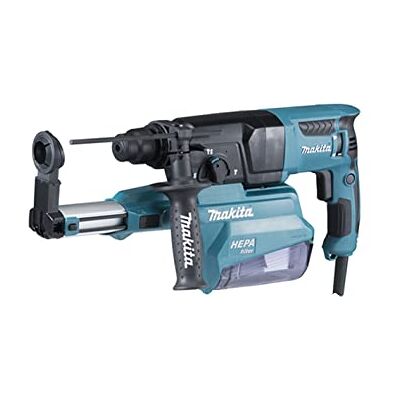 Makita -Martillo Ligero 800W 26mm SDS-Plus 3 Modos con MakPac HEPA, Negro Makita -Martillo Ligero 800W 26mm SDS-Plus 3 Modos con MakPac HEPA, Negro