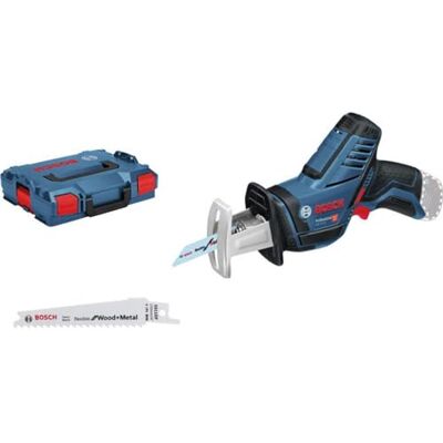 Bosch 12V System sierra de sable a batería GSA 12V-14 (profundidad de corte en madera/perfiles metálicos: 65/50 mm, incl. 2 hojas de sierra, L-BOXX, sin batería/cargador) Bosch 12V System sierra de sable a batería GSA 12V-14 (profundidad de corte en madera/perfiles metálicos: 65/50 mm, incl. 2 hojas de sierra, L-BOXX, sin batería/cargador)