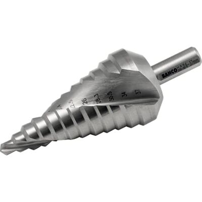 Bahco Broca escalonada recubierta de titanio-nitrito 6-37 12 pasos Bahco Broca escalonada recubierta de titanio-nitrito 6-37 12 pasos