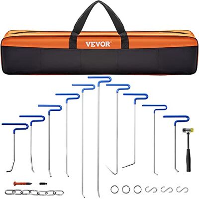 VEVOR Kit de eliminación de abolladuras sin Pintura 20 PCS Kit de Varilla de eliminación de abolladuras de carrocería de Acero Inoxidable con Bolsa para Mantenimiento de Taller de abolladuras Menores VEVOR Kit de eliminación de abolladuras sin Pintura 20 PCS Kit de Varilla de eliminación de abolladuras de carrocería de Acero Inoxidable con Bolsa para Mantenimiento de Taller de abolladuras Menores