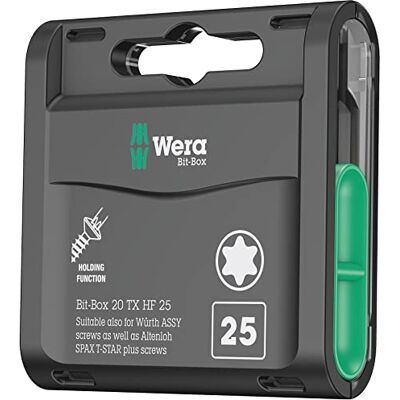 Wera Juego de puntas, Bit-Box 20 TX HF, TX 20 x 25 mm, 20 piezas Wera Juego de puntas, Bit-Box 20 TX HF, TX 20 x 25 mm, 20 piezas