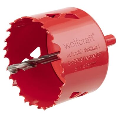 wolfcraft Sierra de corona BiM I I Para materiales de obra en seco, madera, plásticos y metales, profundidad de corte de 40 mm I Diametro 68 mm wolfcraft Sierra de corona BiM I I Para materiales de obra en seco, madera, plásticos y metales, profundidad de corte de 40 mm I Diametro 68 mm