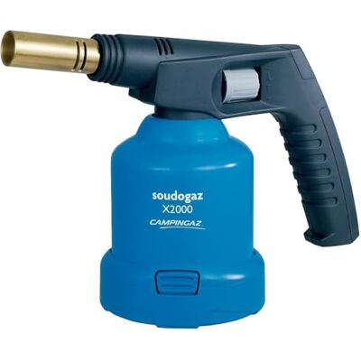 CAMPINGAZ Camping Gaz Soudogaz X200 PZ Pistola de soldadura (1750 °C, consumo de gas 120 g/h, 380 g), color azul y negro CAMPINGAZ Camping Gaz Soudogaz X200 PZ Pistola de soldadura (1750 °C, consumo de gas 120 g/h, 380 g), color azul y negro