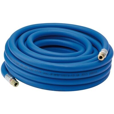 Draper Manguera de línea de aire de PVC, 1/4" BSP, orificio de 6 mm, longitud de 10 m Draper Manguera de línea de aire de PVC, 1/4" BSP, orificio de 6 mm, longitud de 10 m