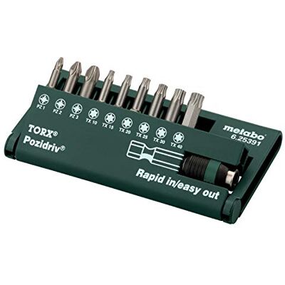 Metabo 6.25391.00 Juego de puntas de destornillador Torx y Pozidriv (10 unidades) Metabo 6.25391.00 Juego de puntas de destornillador Torx y Pozidriv (10 unidades)
