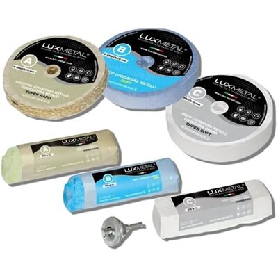 Lux Metal Lux Kit Pulido Metales 3 Discos Pulido 100 mm y 3 Pasta Abrasiva Pulido 250 gr en Algodón Discos Muelas para Pulir Acero Inoxidable Metales Aluminio Set Pulido Cromo Latón Cobre Rueda Lux Metal Lux Kit Pulido Metales 3 Discos Pulido 100 mm y 3 Pasta Abrasiva Pulido 250 gr en Algodón Discos Muelas para Pulir Acero Inoxidable Metales Aluminio Set Pulido Cromo Latón Cobre Rueda