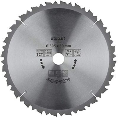 wolfcraft Disco de sierra de corte e ingleteado CT, serie marrón I I Cortes rápidos y bastos wolfcraft Disco de sierra de corte e ingleteado CT, serie marrón I I Cortes rápidos y bastos