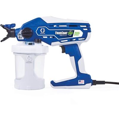 Graco Magnum de TrueCoat 360 Dual Speed, pulverizador de Pintura airless con Cable portátil, Modelo UE, Uso doméstico, pequeños proyectos Decorativos (presión máxima 138 Bar) Graco Magnum de TrueCoat 360 Dual Speed, pulverizador de Pintura airless con Cable portátil, Modelo UE, Uso doméstico, pequeños proyectos Decorativos (presión máxima 138 Bar)